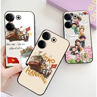 Tecno camon 20 / 20 pro case with independent water love print Warm No