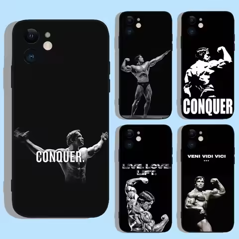 Arnold Schwarzenegger Fitness Phone Case For Apple iPhone 15,14,13,12,11,XS,XR,X,8,7,Pro,Max,Plus,mi