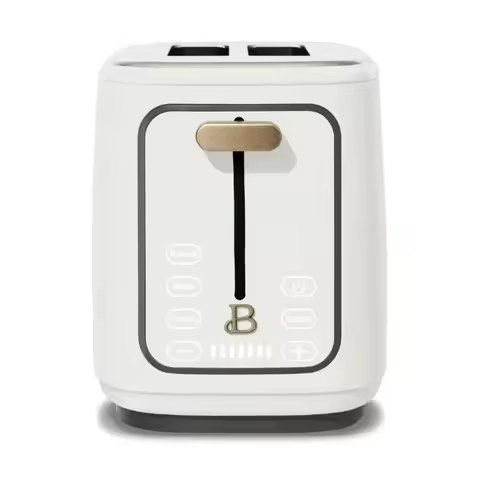 Best seller Beautiful 2 Slice Touchscreen Toaster, White Icing by Drew Barrymore