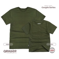 T-shirt Men's Couple's Distro Shirt Men's Couple's Short Sleeve Pound Mikato Green Army