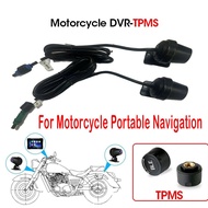 Front and Rear  Motorcycle AHD1080P  DVR Camera For 5inch Motorcycle Portable Navigation