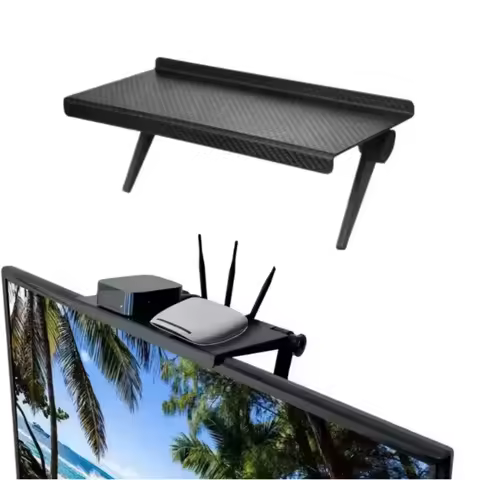 1PC Hot Selling Computer and TV Screen Storage Rack Wireless Router Set-top Box Rack No Perforated S
