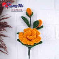 [ NEW ARRIVAL ] Bunga Siap Cantum Pipe Cleaner / Bunga Kawat Bulu Pattern Terkini