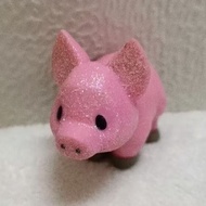 Preloved mini Figure F1 Pink glittery pig
