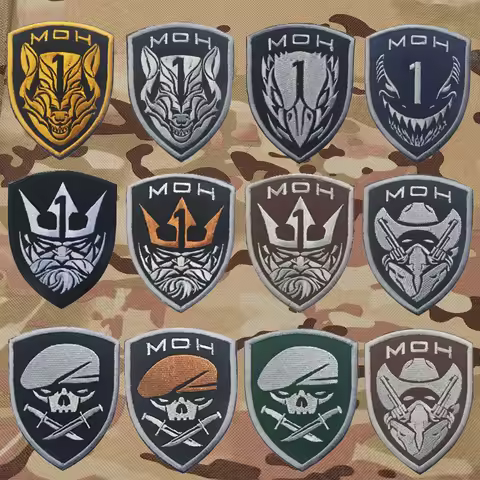 King Neptune Medal of Honor MOH Military Patch Fabric Embroidered Patch Tactical Stickers for Clothe