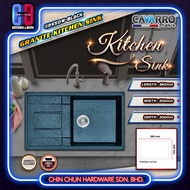 CAVARRO GRANITE SINK SINGLE G8650W-BLACK / GREY | CAVARRO GRANITE SINK DOUBLE G8650A-BLACK / GREY | 