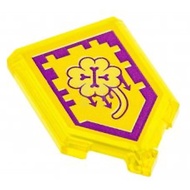 Lego 22385pb145 Tile Modified 2 x 3 Pentagonal with Nexo Power Shield