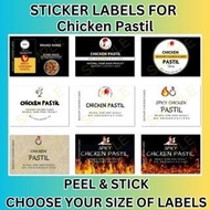 ♞CHICKEN PASTIL STICKER LABELS | PEEL & STICK