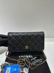 Chanel Wallet on chain WOC✨黑金荔枝牛皮