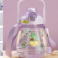 Botol Air Kanak Kids Water Bottle With Straw Tali Panjang Ada Tali Panjang cup children