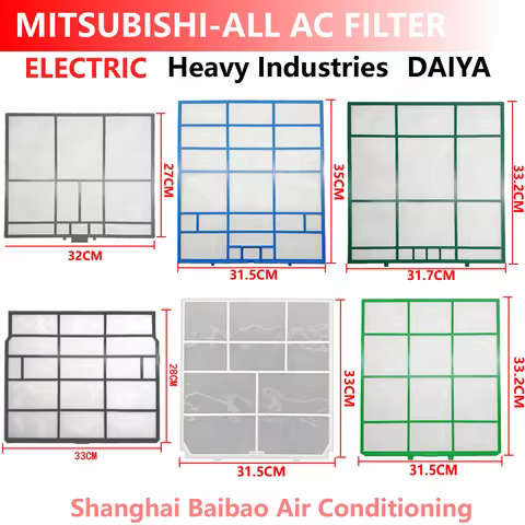 Air Conditioner Filter For Mitsubishi Customized Heavy Industries Air conditioning Dust Screen Parts