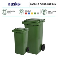 AUSKO | Mobile Garbage Bin | 240L | MGB | Outdoor Dustbin