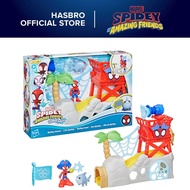 Marvel Spidey and his Amazing Friends Toys Water-Webs Spidey Island Spider-Man Playset
