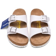 Birkenstock Arizona men/women white cork sliders Clásico