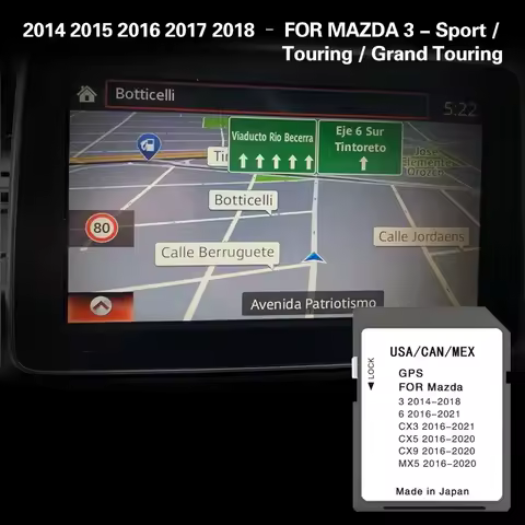 for MAZDA 3 2014 2015 2016 2017 2018 Sport Touring Grand Touring North America CAN Mexico SD Map GPS