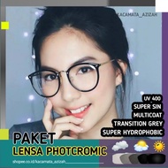 PHOTOCHROMIC GLASSES + LENS" [NORMAL/MINUS/CYL