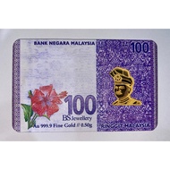 BS Jewellery Emas 999.9 Golbar Edisi Duit - F52