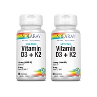 Solaray Vitamin D3 K2, Vit D3 5000iu