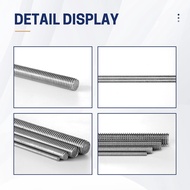 【VVL】-26pcs 8/32Inch Threaded Rods and Hex Nuts 12Inch Stainless Steel Fully Rod Threaded for Beaded