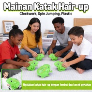 Plastic Jumping Frog Toy Frog Jumping Spin Clockwork Cute