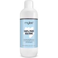 Mylee 100% Pure Acetone Gel Nail Polish Remover for UV/LED, Gel Soak Off, Removes All Types of Nail 
