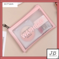 •Jollybell.id•WK641Transparent Cosmetic Bag washbag Pouch Travel Make Up Bag Organizer Waterproof Co