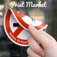 Static Cling Window Car Decal Printing (Min. 20pieces)