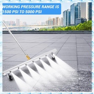 High Pressure Washer Undercarriage Cleaner 7 Nozzle Road Cleaning Tool 4000 PSI Road Cleaning Machin