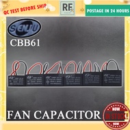 SENJU CAPASITOR MOTOR FAN CAPACITOR FAN KAPASITOR KIPAS (  1UF 1.2UF 1.5UF 1.8UF 2UF 2.5UF 3UF 3.5UF