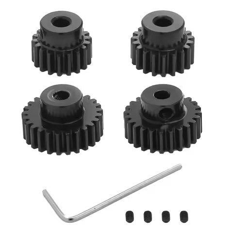 Metal 18T 19T 23T 24T Pinion Gear Moter Gear for Tamiya TT01 TT02 TB02 TA05 RC Car Upgrade Parts Acc