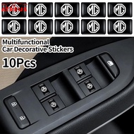 10Pcs MG Square Car Logo Stickers 10 x 18 mm 3D Multi-Purpose Decorative Stickers For MG HS ZS EP MG