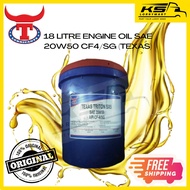 KS 18 LITRE ENGINE OIL/MOTOR OIL/MINYAK HITAM SAE 20W50 CF4/SG (TEXAS) 18 LITER