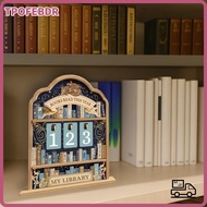 TPOFEBDR Books Read Tracker, Handmade Books Read This Year Reading Tracker Signage,  2D Wooden Readi