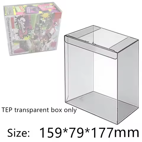 Transparent Box Protector For Splatoon 2/NS Collect Boxes TEP Storage Game Shell Clear Display Case