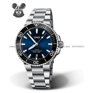 ORIS 0173377664135-0782205PEB Men's Watch Aquis Date Automatic Ceramic Bezel 41.50mm SS Bracelet Blue *Original