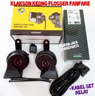 KLAKSON KEONG FLOSSER SUARA BMW FANFARE KOMPLIT KABEL SET RELAY