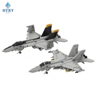 Boeing F/A‑18E Super Hornet Fighter Jet Building Blocks Military Combat Aircraft Model Desktop Displ
