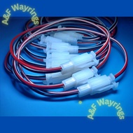 2 Pins, Plug Car and Motorcycle Wire Connector, with Socket Male + Female, 2.8mm, AWG 18 WIRE