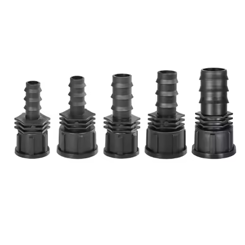 4Pcs 16 20 25mm to 1/2 3/4 In Female Thread Garden Hose plastic Barb Connector 16 20 25mm PE Pipe Dr