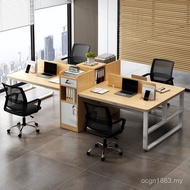 Work Position Single Simple Table Chair Modern 2 Staff Office Simple Four-Person Desk Position FK9M