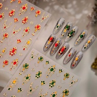 [Meow.sensei] TENSOR Cross-Border Palace Style Gem Manicure Sticker M1314 Retro Gorgeous Gem Element