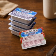 SMUCKER'S (PACK OF 5) SUGAR FREE STRAWBERRY, BLUEBERRY & GRAPE JAM PACKETS MINI JAM SPREAD 11g