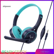 SN SY-G30 Wired Headphone Comfortable Noise Reduction Over-Ear Computer Headphone with Microphone fo