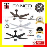 Fanco Galaxy 5 DC Motor Ceiling Fan with LED Light and Remote