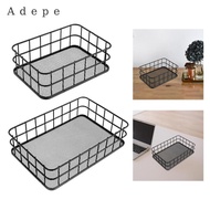 [Adepe] Wire Food Storage Basket, Metal Organizer Basket, Kitchen Organizer for Garage, Bedroom, And