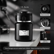 BINCOO Coffee Bean Sealed Jar Storage Container 304 Food Grade Vacuum Preservation Jar Humidity Moni