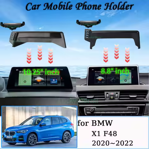 For BMW X1 X2 2020~2022 F48 F39 New Magnetic MagSafe Screen Car Mobile Phone Holder GPS Bracket Grav