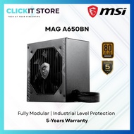 MSI MAG A650BN 650W Power Supply Unit | 80Plus Bronze, NON Modullar ATX PSU