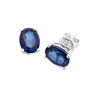 TAKA Jewellery Lab Grown Diamond Sapphire Earrings 10K Gold