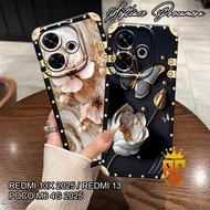 Case Xiaomi Redmi 13x - Redmi 13 - Redmi poco M6 Flower Motif Beautiful Frame - Case hp - Redmi Case
